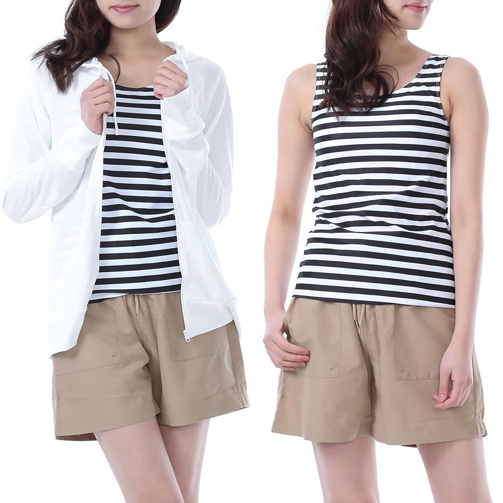 Женский купальник из 4 предметов AQUAFAIRY, танкини, набор из двух частей, защита от УФ-излучения UPF 50+, рашгард с длинным рукавом, худи и шорты, NS47361-WT, размер 13L
Женский купальник из 4 предметов AQUAFAIRY, танкини, набор из двух частей, защита от УФ-излучения UPF 50+, рашгард с длинным рукавом, худи и шорты, NS47361-WT, размер 13L