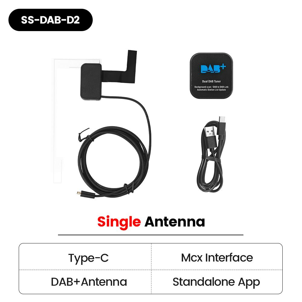 MEKEDE Dual Antenna DAB+ Adapter for EU Digital Radio Universal Android Car Radio Navigation Type-C MCX SMA SMB Interface SS-DAB-D2
MEKEDE Dual Antenna DAB+ Adapter for EU Digital Radio Universal Android Car Radio Navigation Type-C MCX SMA SMB Interface SS-DAB-D2