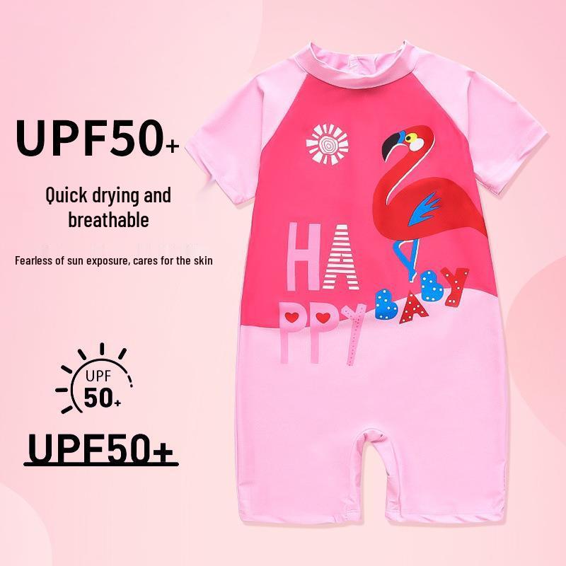 Spot Girls Flamingo One-Piece Swimsuit: Sun Protection, Cute Design, Medium Size for Toddlers M: Height 105-120CM, Weight 35-45Jin
Spot Girls Flamingo One-Piece Swimsuit: Sun Protection, Cute Design, Medium Size for Toddlers M: Height 105-120CM, Weight 35-45Jin