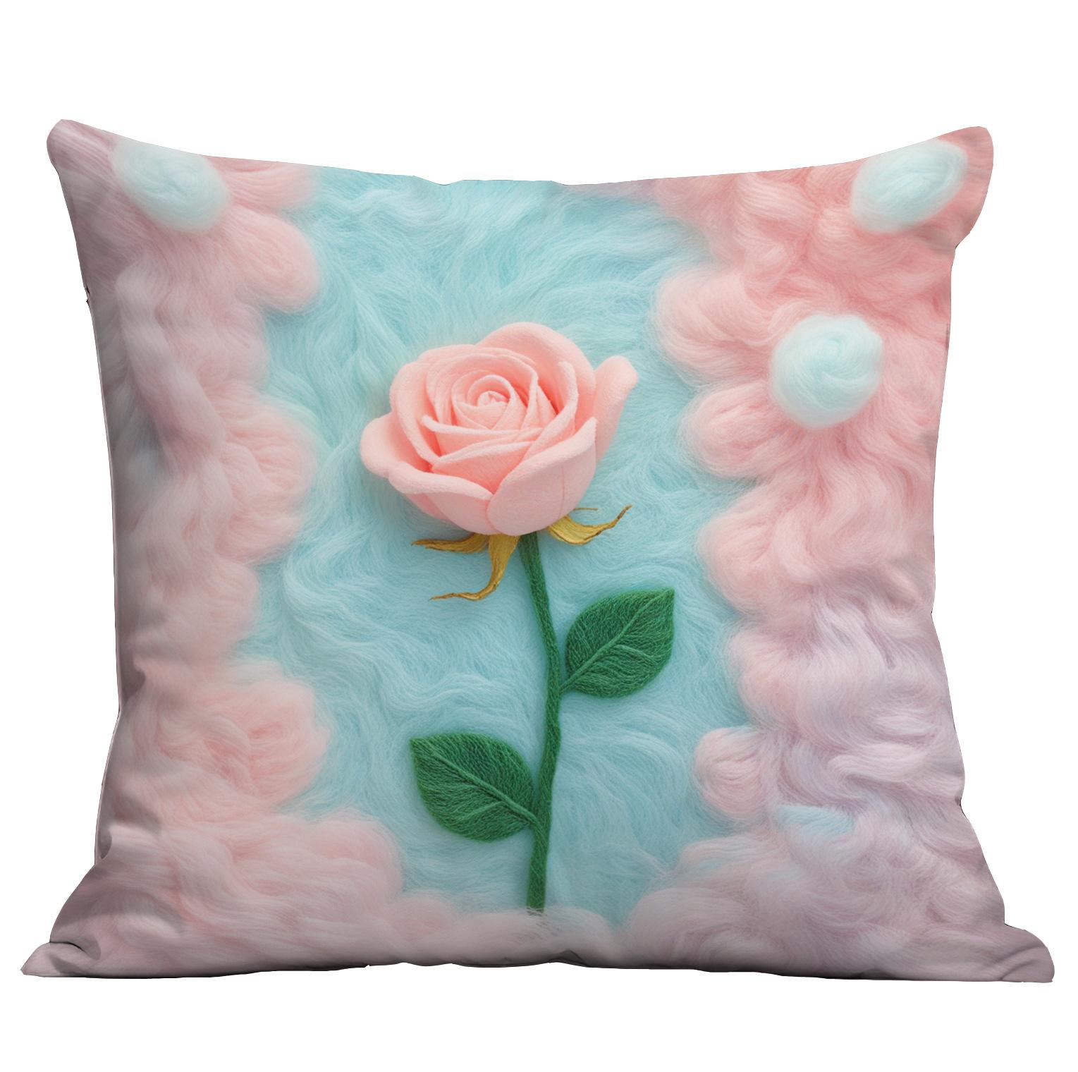 New 3D Imitation Plush Pink Rose Pillow Cover Short Fur Home Sofa Cushion Pillow Cover Premium Durable Quality 45 * 45Cm
New 3D Imitation Plush Pink Rose Pillow Cover Short Fur Home Sofa Cushion Pillow Cover Premium Durable Quality 45 * 45Cm