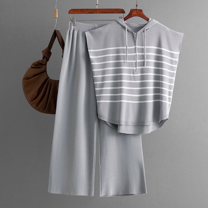 Летний худи без рукавов, модный комплект, свободный повседневный полосатый комплект-двойка для женщин OneSize серый
Летний худи без рукавов, модный комплект, свободный повседневный полосатый комплект-двойка для женщин OneSize серый