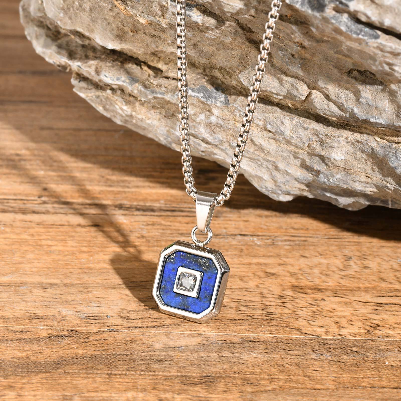 Vnox AAA CZ Stone Inlay Square Shaped Neckalces, Black Silver Color Metal Pendant with Tiger Eye Stone,Minimalist Cool Jewelry 60cm
Vnox AAA CZ Stone Inlay Square Shaped Neckalces, Black Silver Color Metal Pendant with Tiger Eye Stone,Minimalist Cool Jewelry 60cm