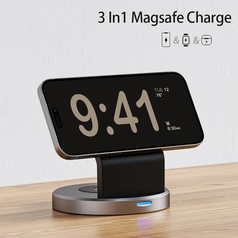 3 в 1 магнитная беспроводная зарядная подставка для iPhone 16 15 14 13 Pro Max iWatch AirPods Station Dock MagSafe Fast Charging Station
3 в 1 магнитная беспроводная зарядная подставка для iPhone 16 15 14 13 Pro Max iWatch AirPods Station Dock MagSafe Fast Charging Station