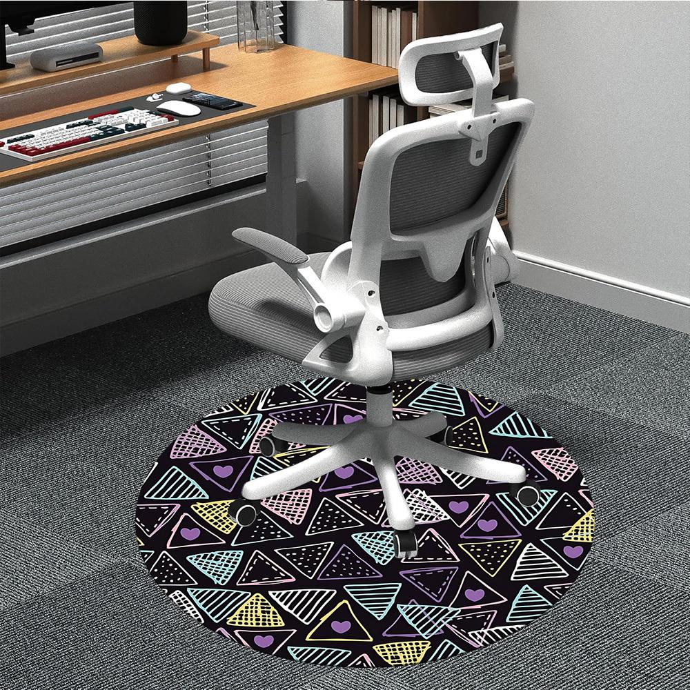 1pc Triangle Pattern Chair Carpet for Office, Non slip, Soft and Durable Office Rug for Interior Decoration 80cm
1pc Triangle Pattern Chair Carpet for Office, Non slip, Soft and Durable Office Rug for Interior Decoration 80cm