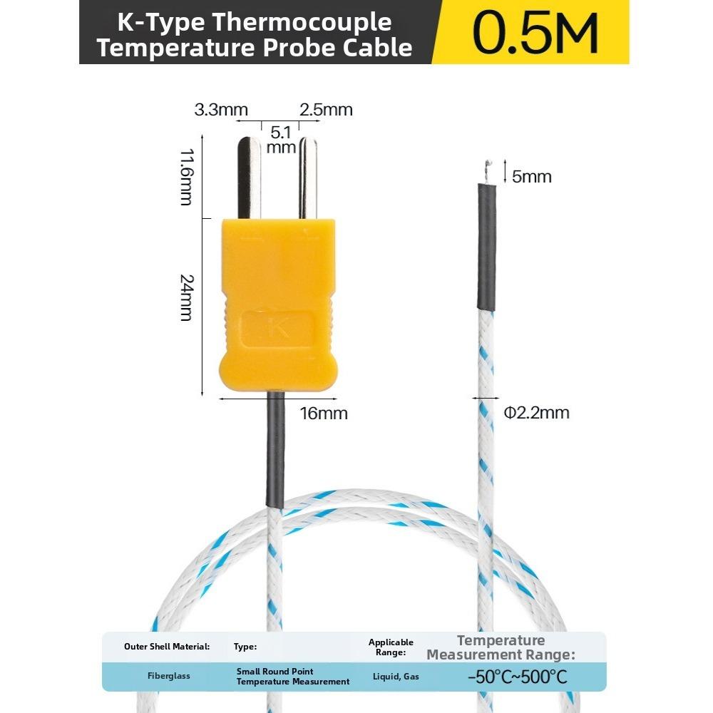 0.5/1/3/5/10/15/25M Long Wire Temperature Test TM-902C -50~500° Surface Temperature Sensor TES-1310
0.5/1/3/5/10/15/25M Long Wire Temperature Test TM-902C -50~500° Surface Temperature Sensor TES-1310