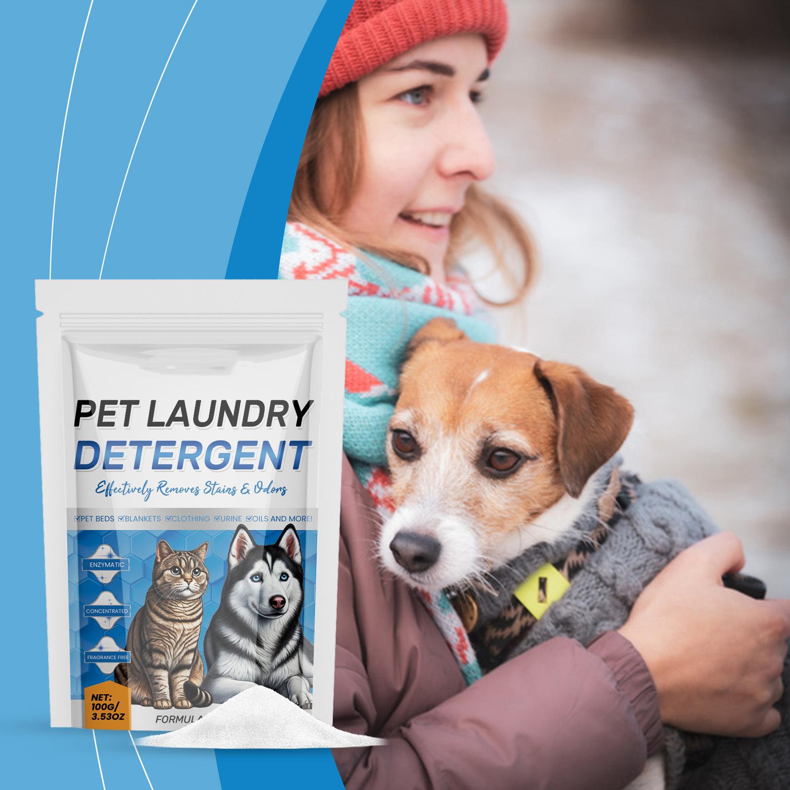 Pet Laundry Detergent Powder - Stain & Odor Remover For Pet Beds, Blankets & Clothing, Mild & -Free One Size
Pet Laundry Detergent Powder - Stain & Odor Remover For Pet Beds, Blankets & Clothing, Mild & -Free One Size