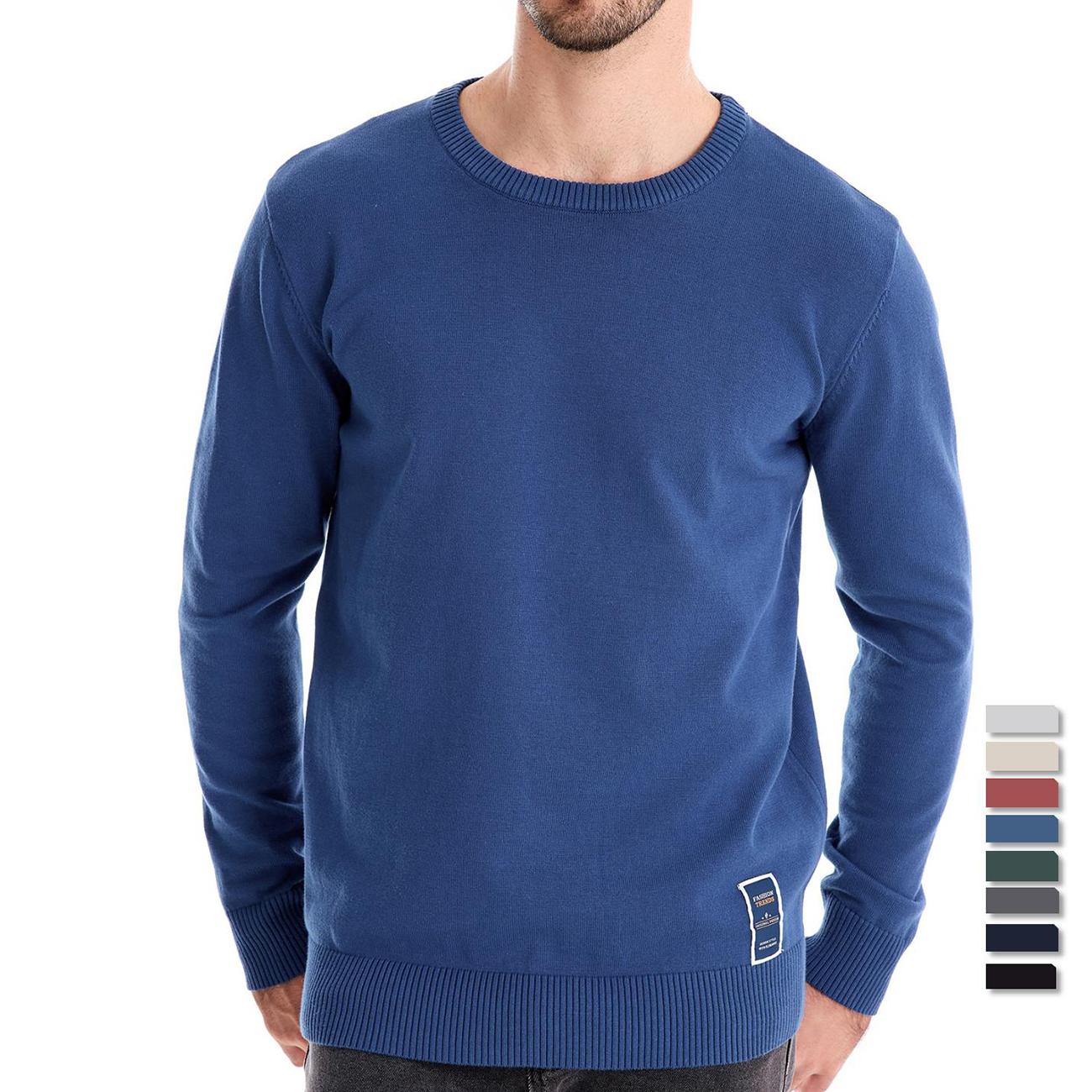 AIOPESON Mens Solid Cotton Crew Neck Knitted Pullover Sweaters Casual Fashion Classic Sweater for Men EUR XXL 95-105kg темно-синього кольору
AIOPESON Mens Solid Cotton Crew Neck Knitted Pullover Sweaters Casual Fashion Classic Sweater for Men EUR XXL 95-105kg темно-синього кольору