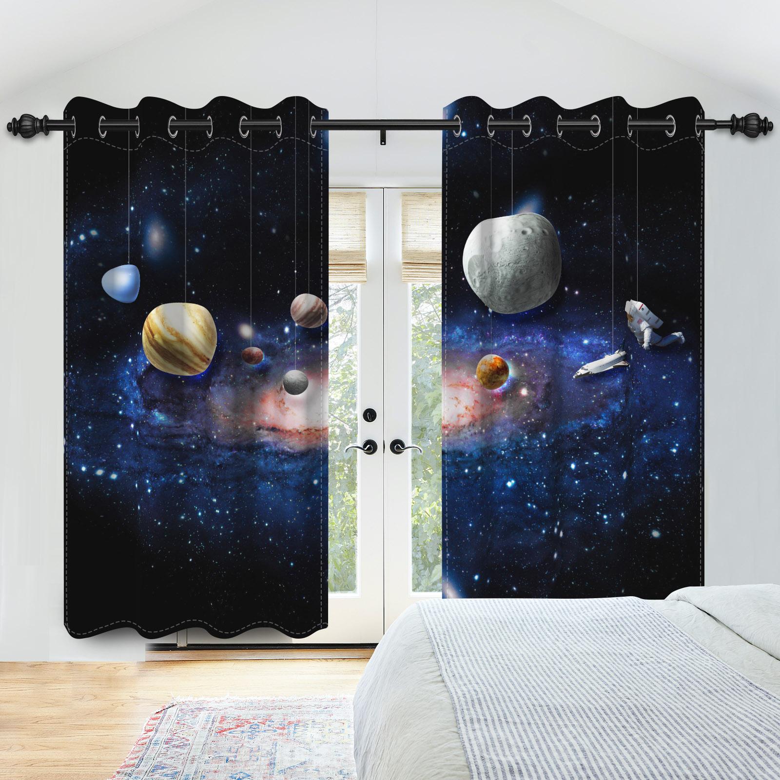 2Pcs Cosmic Galaxy Planets Curtains Galaxy Whale Children Room Bedroom Window Decorations Room Blackout Thermal Insulated Drapes 53x115cm 2pcs
2Pcs Cosmic Galaxy Planets Curtains Galaxy Whale Children Room Bedroom Window Decorations Room Blackout Thermal Insulated Drapes 53x115cm 2pcs