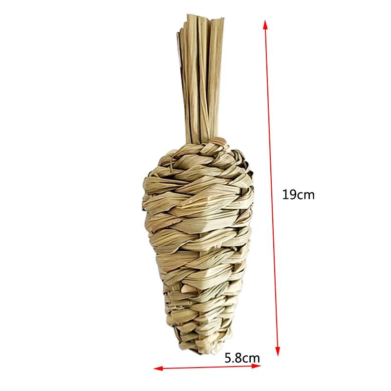 Hand Wove Natural Straw Rope Carrot Hamster Molar Chew toy Small Pets Toys For Hamster Rabbit Grinding Groducts Gnaw Toy Supply
Hand Wove Natural Straw Rope Carrot Hamster Molar Chew toy Small Pets Toys For Hamster Rabbit Grinding Groducts Gnaw Toy Supply