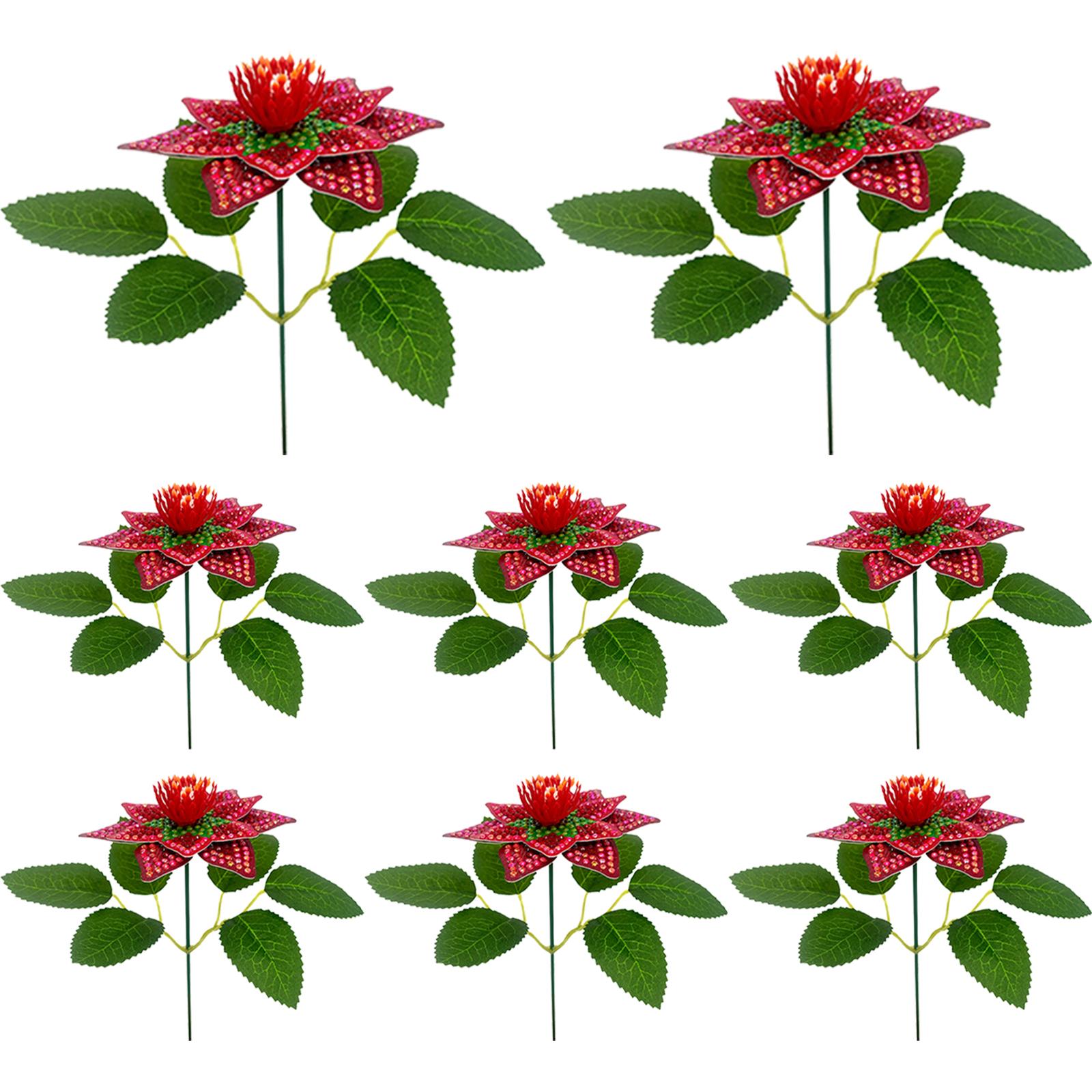 8Pcs 3D Artificial Flowers DIY Desktop Diamond Art Kit Diamond Painting Desktop Ornaments Kit for Home Office Desk Decor червоний
8Pcs 3D Artificial Flowers DIY Desktop Diamond Art Kit Diamond Painting Desktop Ornaments Kit for Home Office Desk Decor червоний