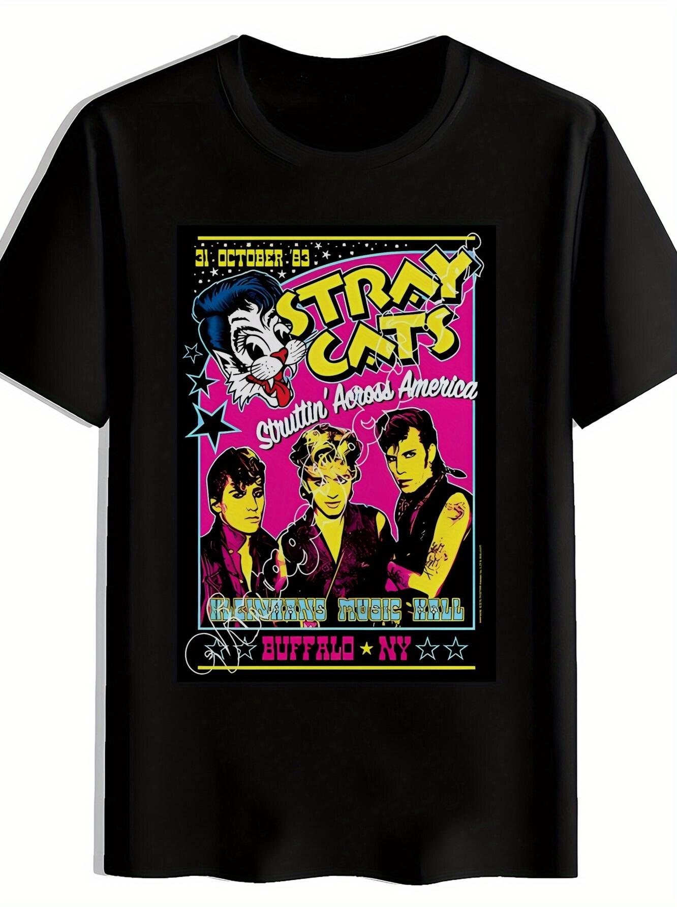 Black Stray Cats Graphic T-shirt - Vintage Rock Band Design XXXXL
Black Stray Cats Graphic T-shirt - Vintage Rock Band Design XXXXL
