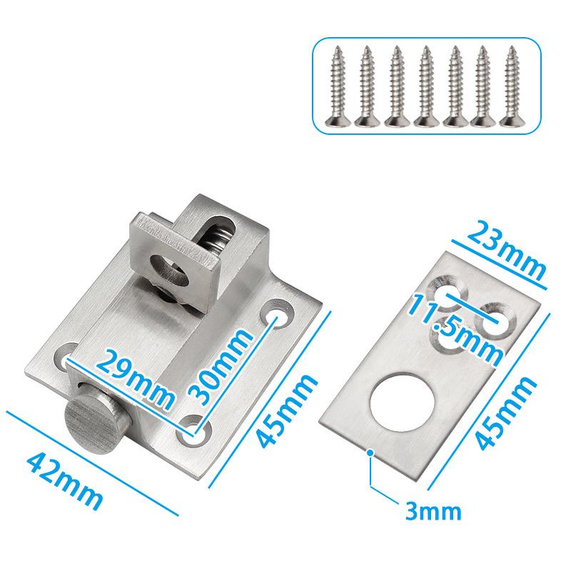 Stainless Steel Pull Ring Spring Door Latch Lock Window Gate Anti-Theft Security Sliding Self Automatic Bolt Home Hardware
Stainless Steel Pull Ring Spring Door Latch Lock Window Gate Anti-Theft Security Sliding Self Automatic Bolt Home Hardware