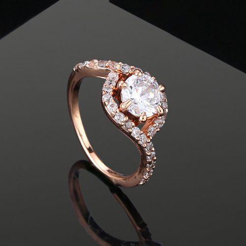 Estele Rose Gold Plated CZ Sparkling Finger Ring for Women
Estele Rose Gold Plated CZ Sparkling Finger Ring for Women