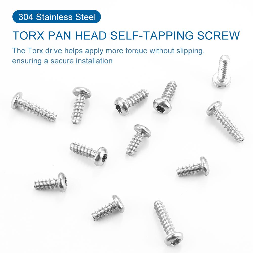 20-50pcs Torx Pan Head Tapping Screw Flat Tail M2 M2.3 M2.6 M3 M3.5 M4 M4.2 M5 Stainless Steel 6-Pointed Star Screws Sheet Metal M2x5mm 50pcs
20-50pcs Torx Pan Head Tapping Screw Flat Tail M2 M2.3 M2.6 M3 M3.5 M4 M4.2 M5 Stainless Steel 6-Pointed Star Screws Sheet Metal M2x5mm 50pcs