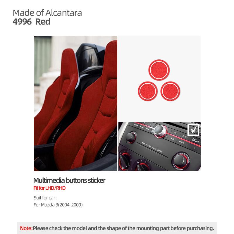 Betterhumz For Mazda 3 Axela 2004-2009 Made of Alcantara Center Console Multimedia Trim Stickers Tuning Car Interior Accessories 4996 Red
Betterhumz For Mazda 3 Axela 2004-2009 Made of Alcantara Center Console Multimedia Trim Stickers Tuning Car Interior Accessories 4996 Red