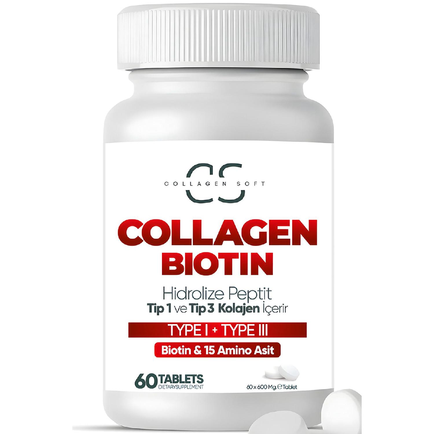 Hydrolyized Type 1 Type 3 Collagen Peptides 60 Tablets Containing Biotine And 15 Amino Acids
Hydrolyized Type 1 Type 3 Collagen Peptides 60 Tablets Containing Biotine And 15 Amino Acids