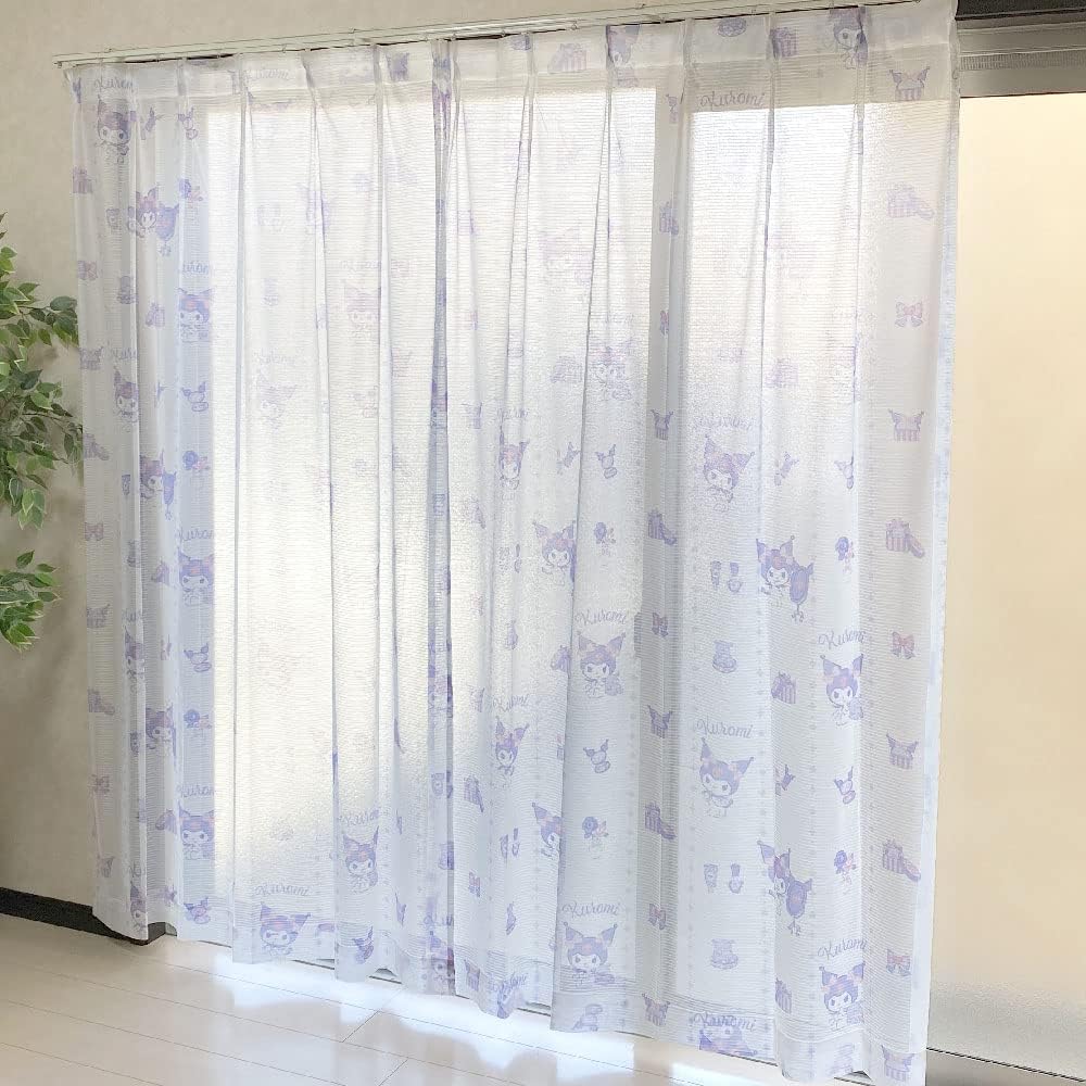 Sanrio Hard to see from Lace Width 100 x Length 176 Set of My Machine Character Kuromi, outside, Curtains, cm, 2, Melody, Washable, SB-626-S
Sanrio Hard to see from Lace Width 100 x Length 176 Set of My Machine Character Kuromi, outside, Curtains, cm, 2, Melody, Washable, SB-626-S