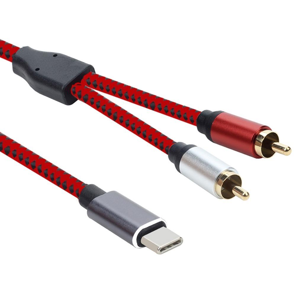 Gold Plating USB C to 2RCA Plug and Play Male to Male Y Splitter Cable Stereo System 0.5m/1.6ft
Gold Plating USB C to 2RCA Plug and Play Male to Male Y Splitter Cable Stereo System 0.5m/1.6ft
