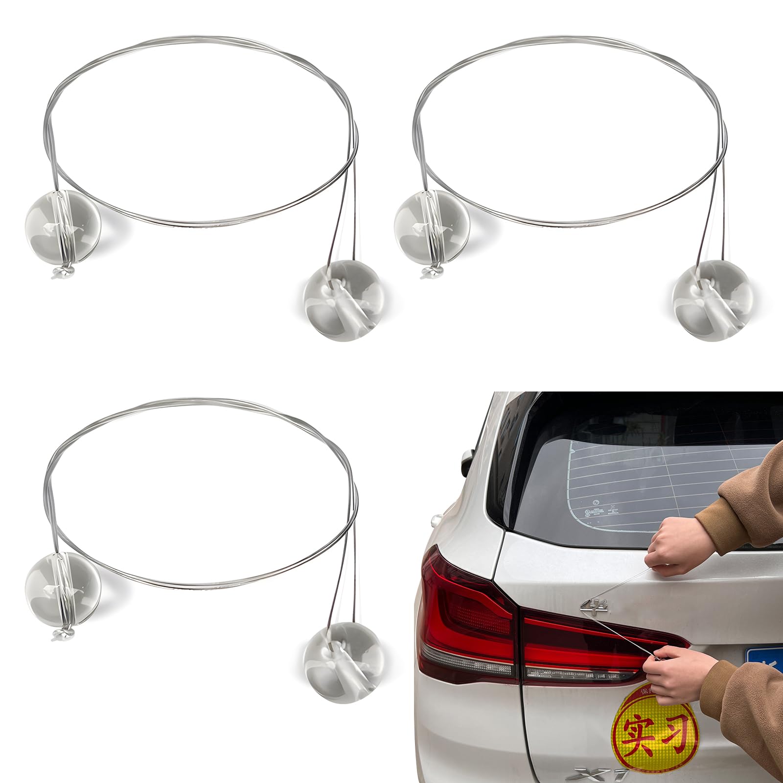 Zhejia Emblem Peeler Car Emblem Removal Tool Set of 3 Emblem Peel Line Approx. 30cm Car Seal Peel Scratch-free Pry Tool Car Interior Parts Interi
Zhejia Emblem Peeler Car Emblem Removal Tool Set of 3 Emblem Peel Line Approx. 30cm Car Seal Peel Scratch-free Pry Tool Car Interior Parts Interi