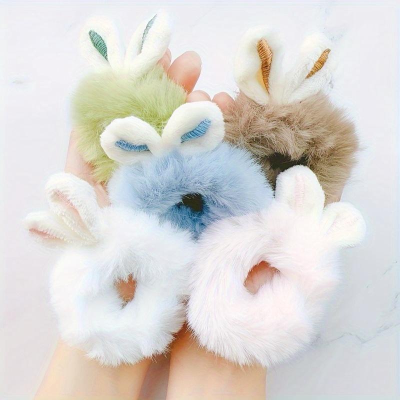6pcs Rabbit Ear Hair Ties-Bohemian&Minimalist Style Elastic Hair Bands for Women-Solid Color Bunny Ears Scrunchies for Winter
6pcs Rabbit Ear Hair Ties-Bohemian&Minimalist Style Elastic Hair Bands for Women-Solid Color Bunny Ears Scrunchies for Winter