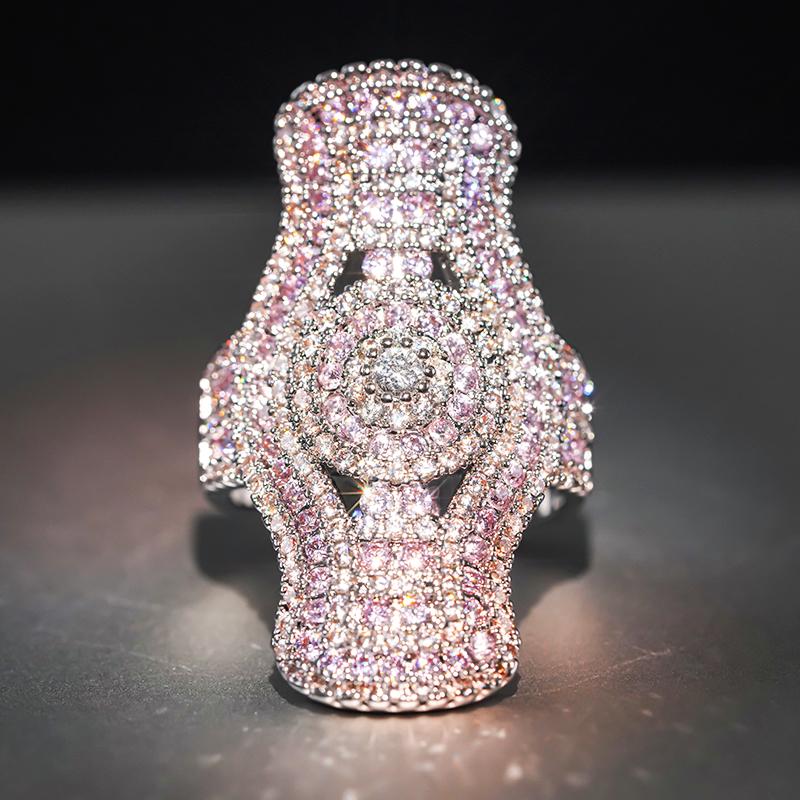 Huitan Gorgeous Shining Pink/White Zirconia Rings Women Anniversary Party Accessories Luxury Delicate Zircon High-quality Gifts 6
Huitan Gorgeous Shining Pink/White Zirconia Rings Women Anniversary Party Accessories Luxury Delicate Zircon High-quality Gifts 6