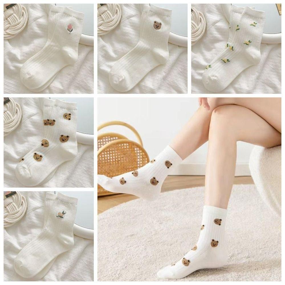 Thin Flower Ankle Socks Cartoon Summer Tube Socks Sweet Embroidery Bear socks Lady
Thin Flower Ankle Socks Cartoon Summer Tube Socks Sweet Embroidery Bear socks Lady