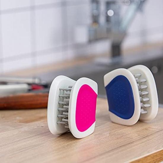 2 шт. Щетка для лезвий и щетка для чистки столовых приборов щетинная скраб для мытья кухни (Синий и Красный)
2 шт. Щетка для лезвий и щетка для чистки столовых приборов щетинная скраб для мытья кухни (Синий и Красный)