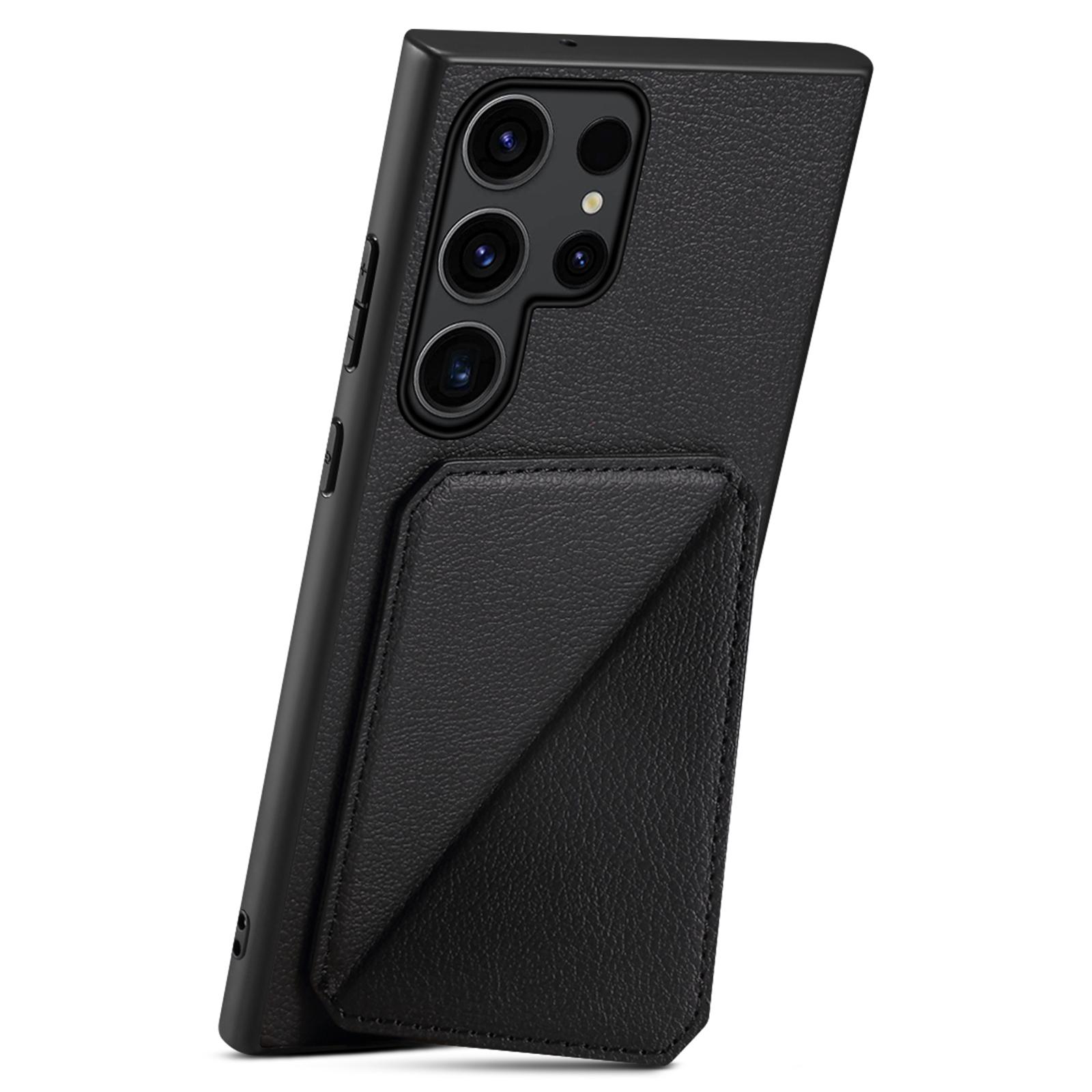 For Samsung Galaxy S25 Ultra Case Card Holder Kickstand Calf Textured Leather+PC+TPU Phone Cover Black
For Samsung Galaxy S25 Ultra Case Card Holder Kickstand Calf Textured Leather+PC+TPU Phone Cover Black