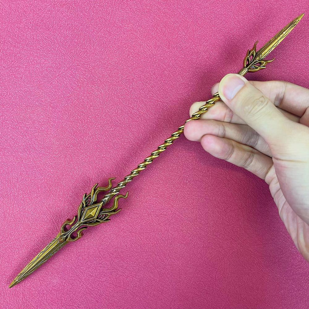 Soul Land Katana Spear Anime Cosplay Prop Metal Sword Ninja Real Size Japanese Original Samurai Sabre Toy Gift 11.6inch Kid Friendly Entertaining Fun
Soul Land Katana Spear Anime Cosplay Prop Metal Sword Ninja Real Size Japanese Original Samurai Sabre Toy Gift 11.6inch Kid Friendly Entertaining Fun
