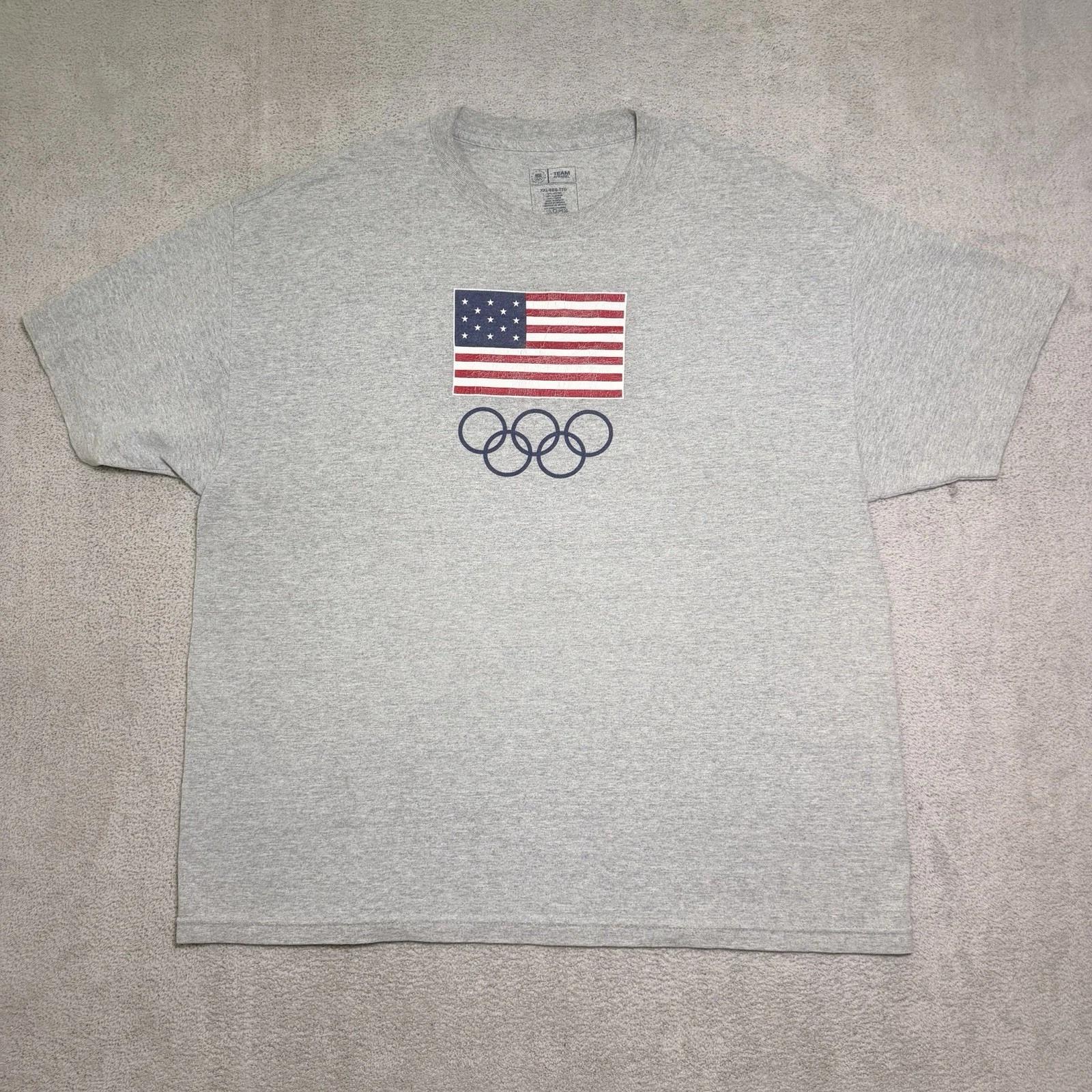 USA Olympics Team Apparel T Shirt Men’s XXL Heather Gray Graphic Logo Print 2XL
USA Olympics Team Apparel T Shirt Men’s XXL Heather Gray Graphic Logo Print 2XL