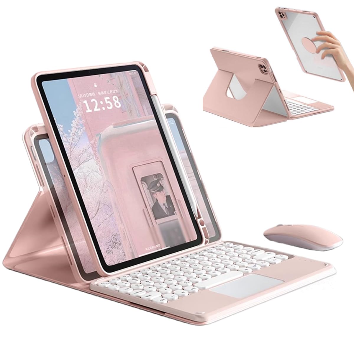 Чехол-клавиатура GOOVEN для iPad Generation с магнитной съемной прозрачной задней панелью и держателем для ручки, розовый 10-го/11-го поколения (2025/2022) Мышь, Тачпад, Вращение на 360 градусов, розовый
Чехол-клавиатура GOOVEN для iPad Generation с магнитной съемной прозрачной задней панелью и держателем для ручки, розовый 10-го/11-го поколения (2025/2022) Мышь, Тачпад, Вращение на 360 градусов, розовый