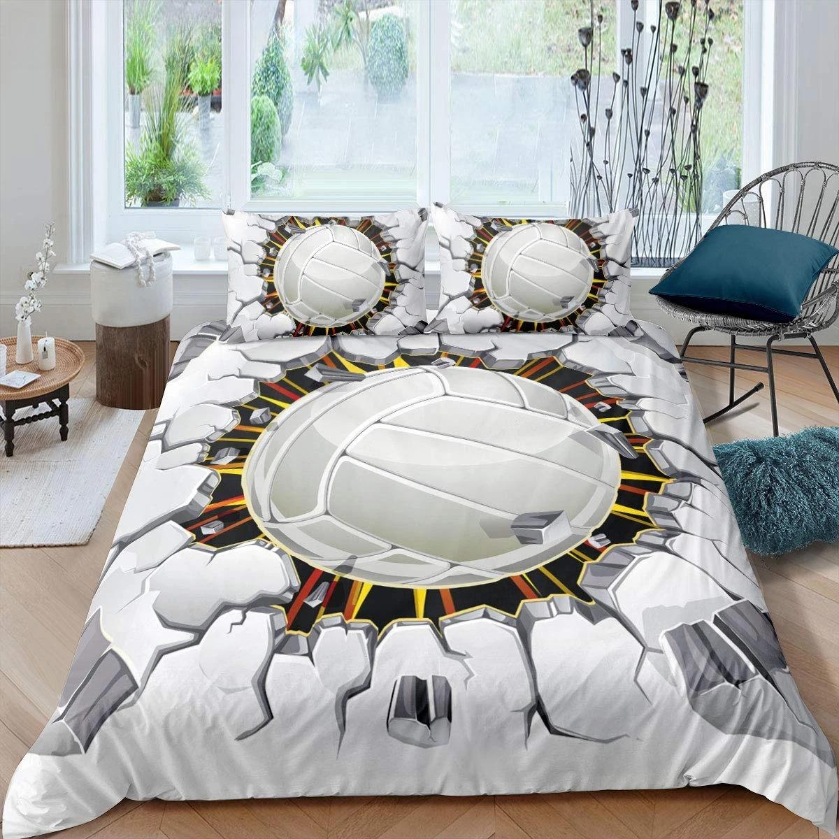 Комплект постільної білизни для волейболу Sports King Queen Duvet Cover Boys Girls Ball Theme Fire and Water Підодіяльник Поліестеровий підодіяльник 70x133cm 2pcs
Комплект постільної білизни для волейболу Sports King Queen Duvet Cover Boys Girls Ball Theme Fire and Water Підодіяльник Поліестеровий підодіяльник 70x133cm 2pcs