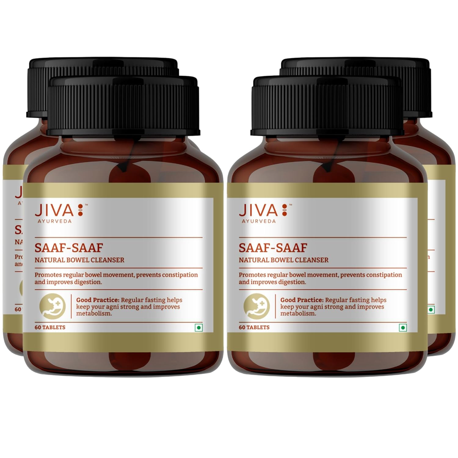 Jiva Saaf Saaf Herbal Digestive Support Tablets 500 mg 60 Tablets X Pack Of 4 For Daily Gut Balance And Natural Wellness
Jiva Saaf Saaf Herbal Digestive Support Tablets 500 mg 60 Tablets X Pack Of 4 For Daily Gut Balance And Natural Wellness