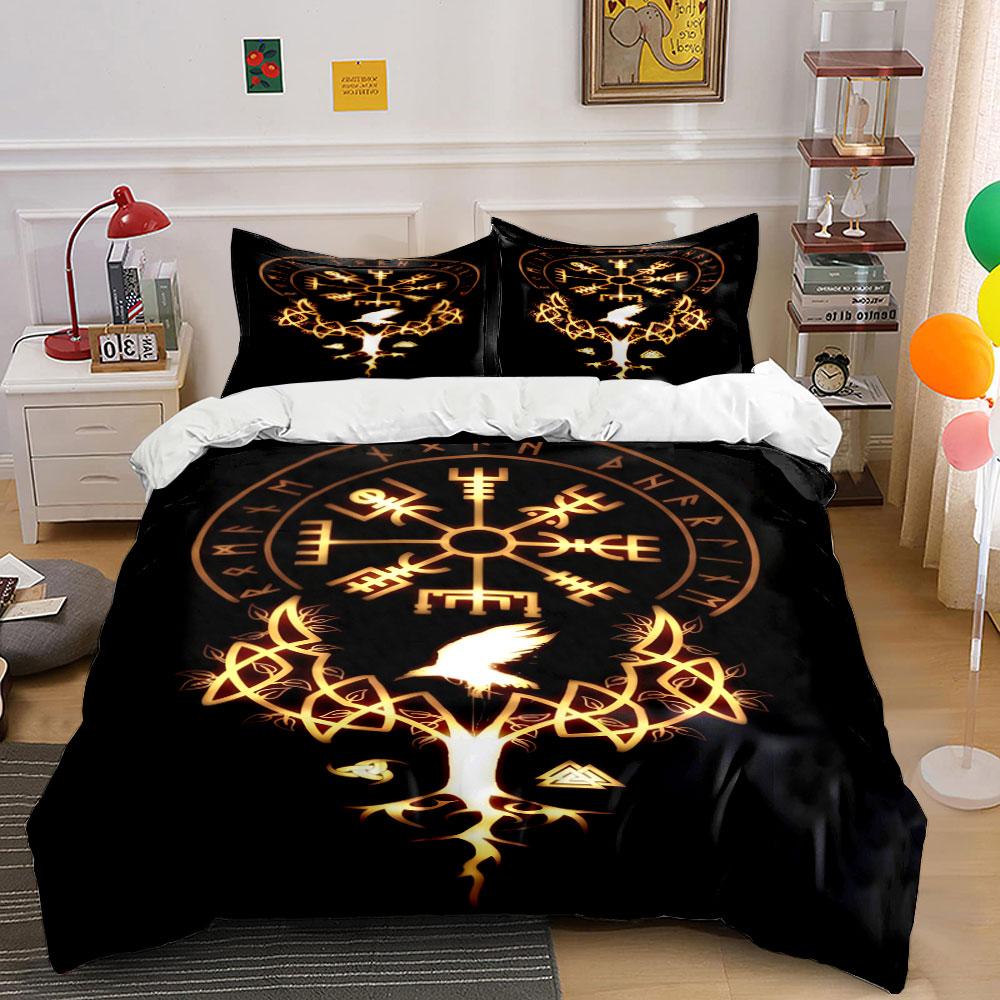 Golden Norse symbols, raven. Bedding sets Duvet cover sets Duvet covers Pillowcases(1 * Duvet Cover 2 * Pillowcases, without duvet insert) 135x200cm
Golden Norse symbols, raven. Bedding sets Duvet cover sets Duvet covers Pillowcases(1 * Duvet Cover 2 * Pillowcases, without duvet insert) 135x200cm