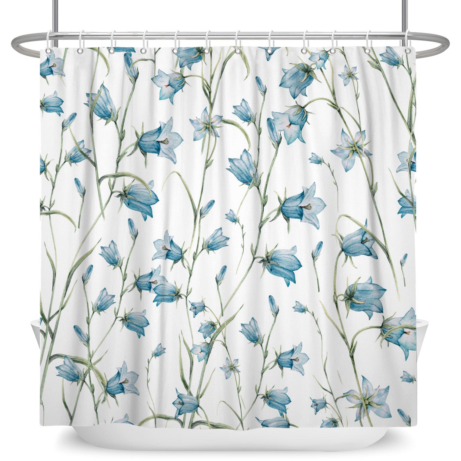 Modern Fresh Bathroom Shower Curtain Green Plants Colourful Flowers Bathroom Waterproof Curtain With Hooks Polyester Curtains W60H190(CM)-1 Pcs
Modern Fresh Bathroom Shower Curtain Green Plants Colourful Flowers Bathroom Waterproof Curtain With Hooks Polyester Curtains W60H190(CM)-1 Pcs