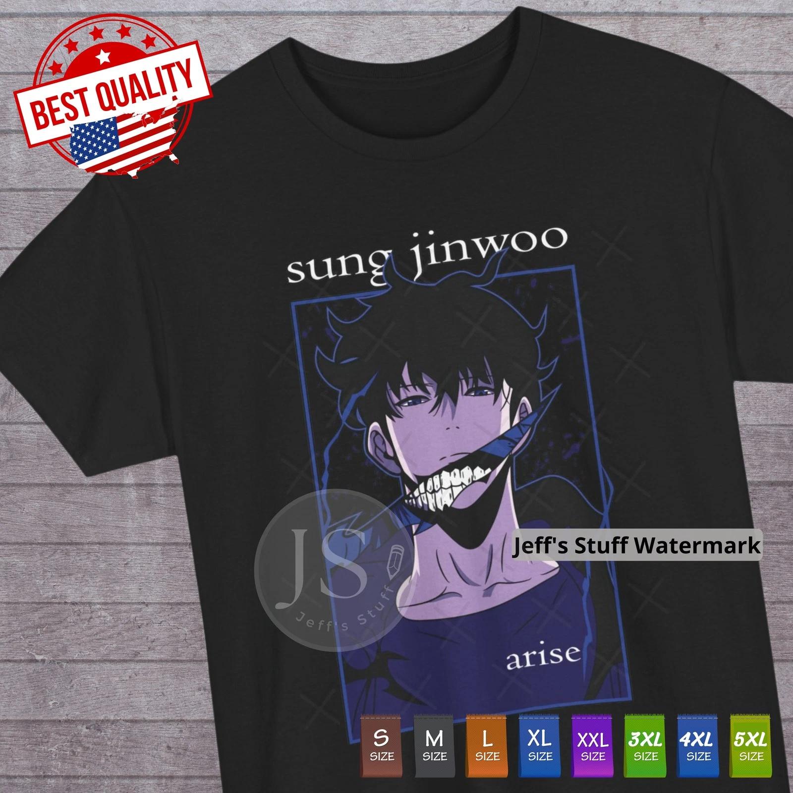 Sung Jinwoo T Shirt Anime Clothing Solo Leveling Cosplay Manga Japanese Tee Gift L
Sung Jinwoo T Shirt Anime Clothing Solo Leveling Cosplay Manga Japanese Tee Gift L