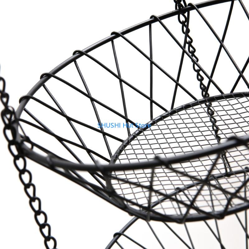 Wrought Iron Hanging Fruit Basket 3 Layer Hollow Out Mesh Shaped Container D57B China Mainland
Wrought Iron Hanging Fruit Basket 3 Layer Hollow Out Mesh Shaped Container D57B China Mainland
