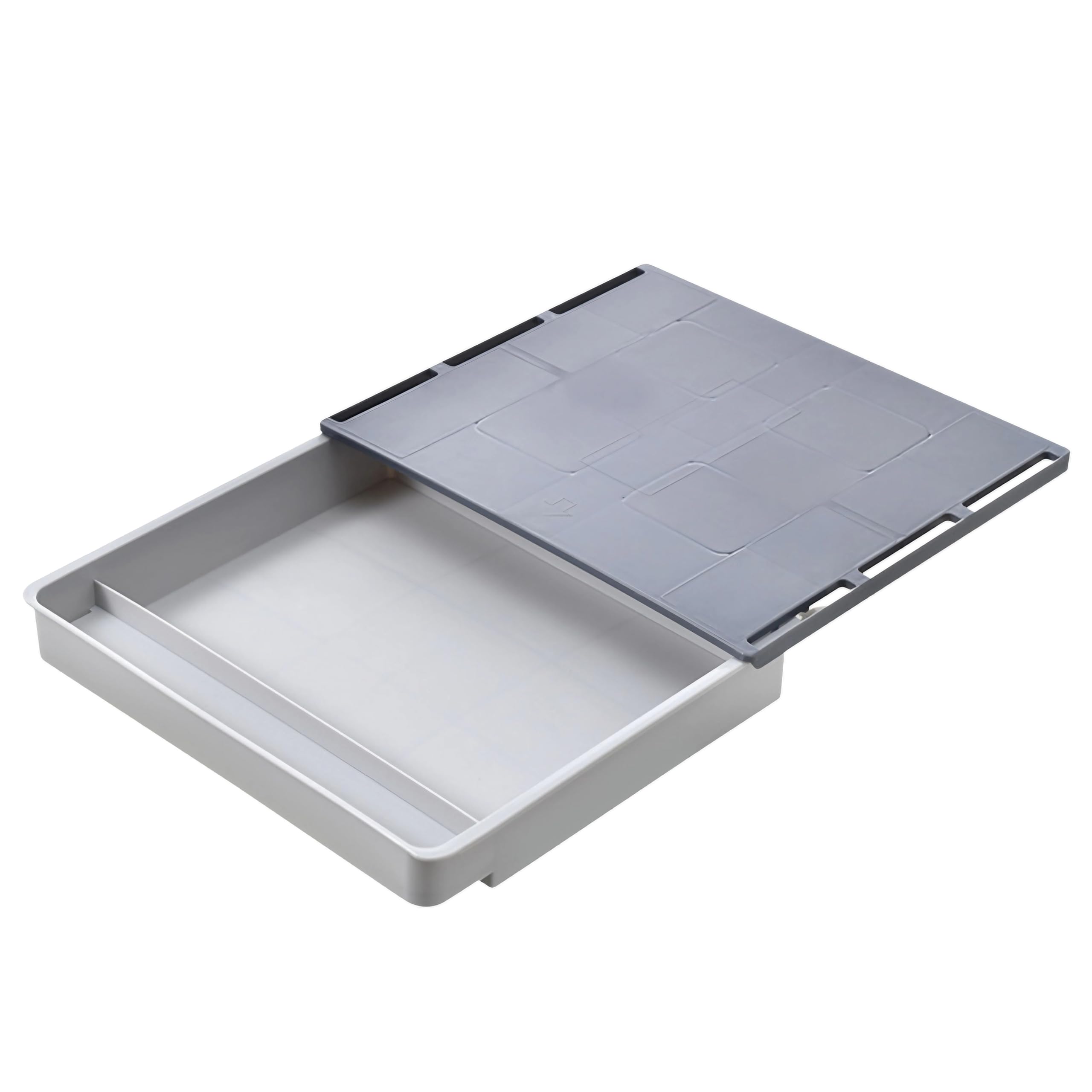 Дополнительный выдвижной ящик East Leaf для хранения под столом/на столе, для мелких предметов, канцелярских принадлежностей, клея, не требует сверления (Серый, 1 шт.)
Дополнительный выдвижной ящик East Leaf для хранения под столом/на столе, для мелких предметов, канцелярских принадлежностей, клея, не требует сверления (Серый, 1 шт.)