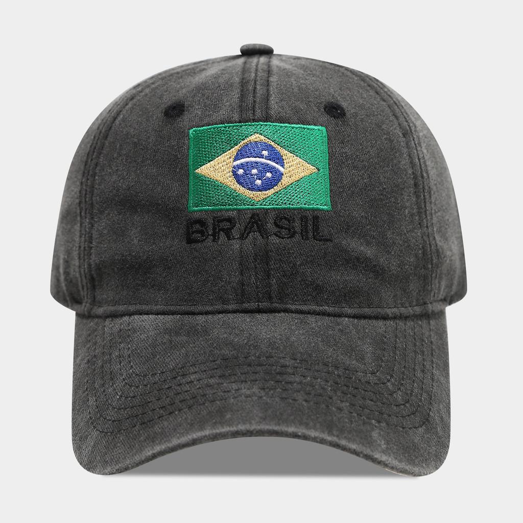 Brazil Flag Embroidered Vintage Baseball Cap With Sun Protection For Casual Wear чёрный
Brazil Flag Embroidered Vintage Baseball Cap With Sun Protection For Casual Wear чёрный