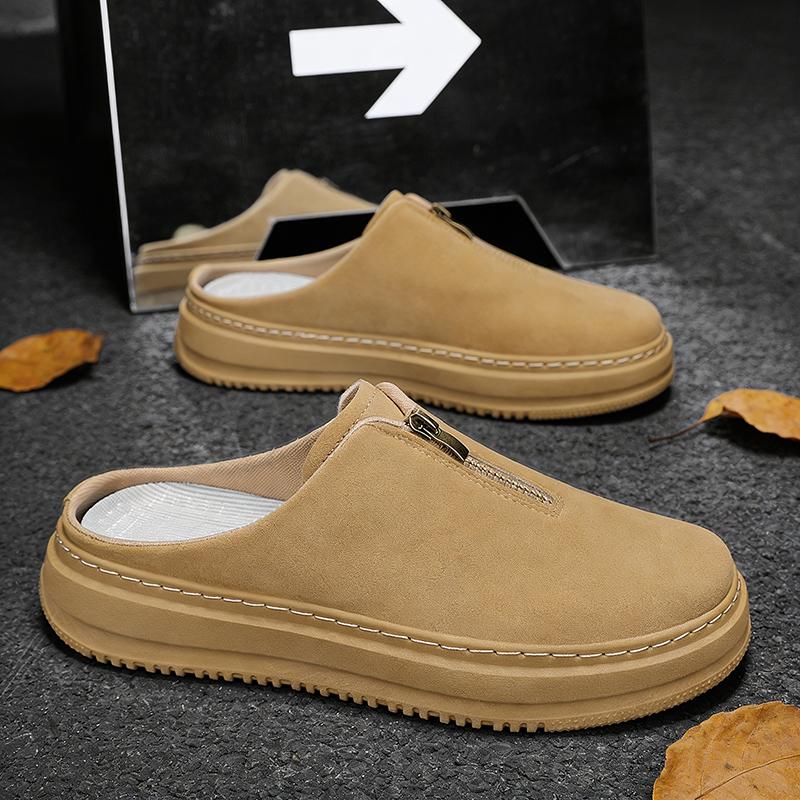 Platform Men’s Mules Open Back Slip On Loafers, Wide Toe Casual Half Shoes Breathable Office Commuter Slide Sneakers for Men 39
Platform Men’s Mules Open Back Slip On Loafers, Wide Toe Casual Half Shoes Breathable Office Commuter Slide Sneakers for Men 39