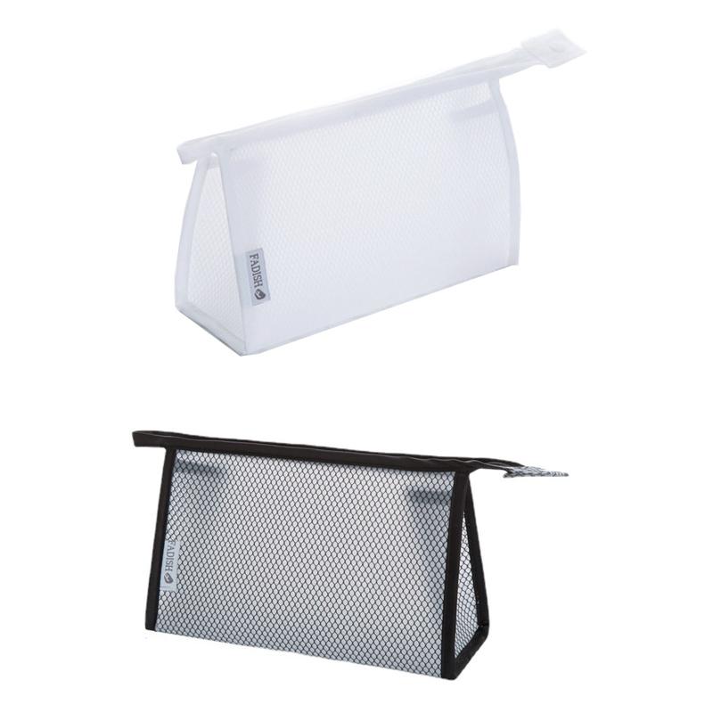 Women s Bag Transparent Mesh Makeup Bag Zippered Triangular Waterproof Clear Cosmetic Pouch Portable Toiletry Case Organizer чёрный
Women s Bag Transparent Mesh Makeup Bag Zippered Triangular Waterproof Clear Cosmetic Pouch Portable Toiletry Case Organizer чёрный