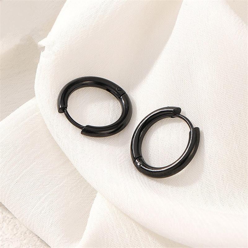 5pcs/lot Stainless Steel Circle Hoop Earrings For Women Girls Black Gold Color Silver Color Round Geometry Earrings Jewelry 20mm чорний
5pcs/lot Stainless Steel Circle Hoop Earrings For Women Girls Black Gold Color Silver Color Round Geometry Earrings Jewelry 20mm чорний