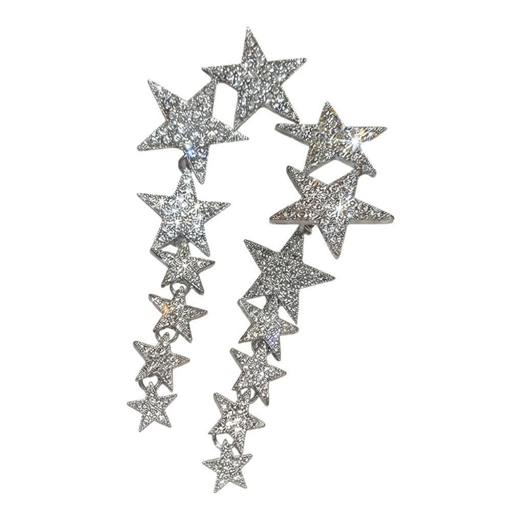 1 Pair Inlaid Rhinestone Rhinestone Earrings Bling Silver Star Star Tassel Earrings Light Weight Dazzle Jewelry Wedding серебряный
1 Pair Inlaid Rhinestone Rhinestone Earrings Bling Silver Star Star Tassel Earrings Light Weight Dazzle Jewelry Wedding серебряный