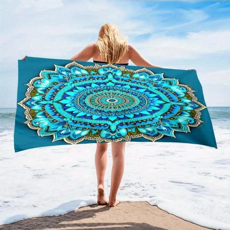 1pc White Mandala Print Microfiber Beach Towel - Oversized Quick-Dry Lightweight Sand-Free Yoga Mat & Blanket for Travel, Pool W30*H60(CM)
1pc White Mandala Print Microfiber Beach Towel - Oversized Quick-Dry Lightweight Sand-Free Yoga Mat & Blanket for Travel, Pool W30*H60(CM)