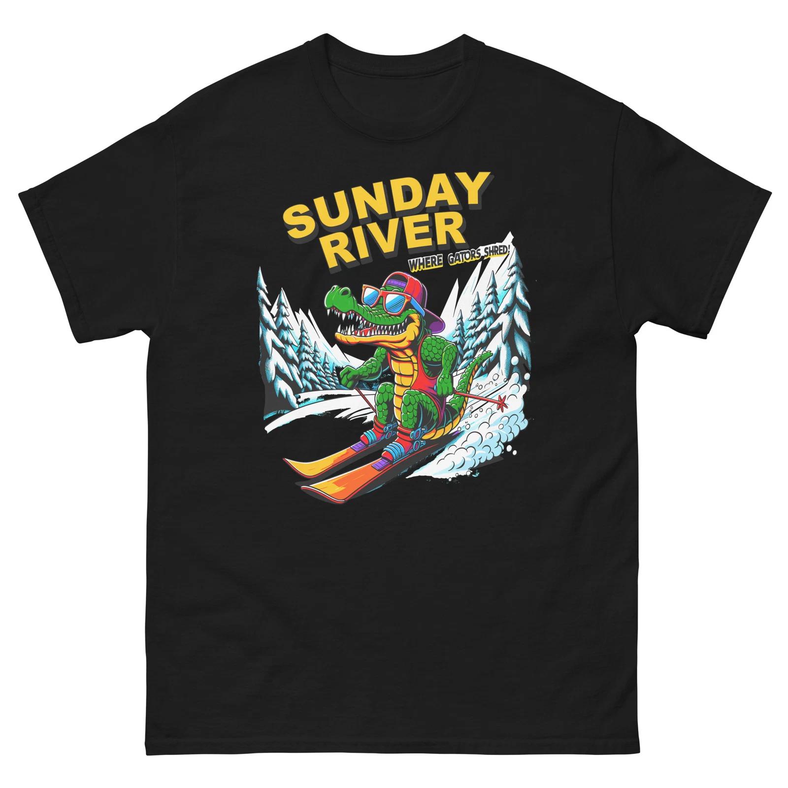 Sunday River Where Gators Shred Skiing Alligator Fun Shirt T-Shirt 3XL
Sunday River Where Gators Shred Skiing Alligator Fun Shirt T-Shirt 3XL