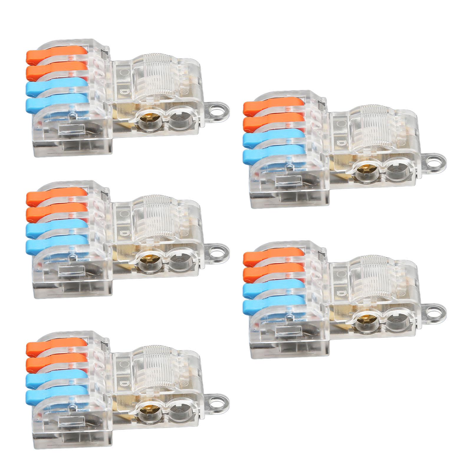 Quick Wire Connector Brass Contact Lever Cable Splitter Terminal Block for Lighting Appliance 250V
Quick Wire Connector Brass Contact Lever Cable Splitter Terminal Block for Lighting Appliance 250V