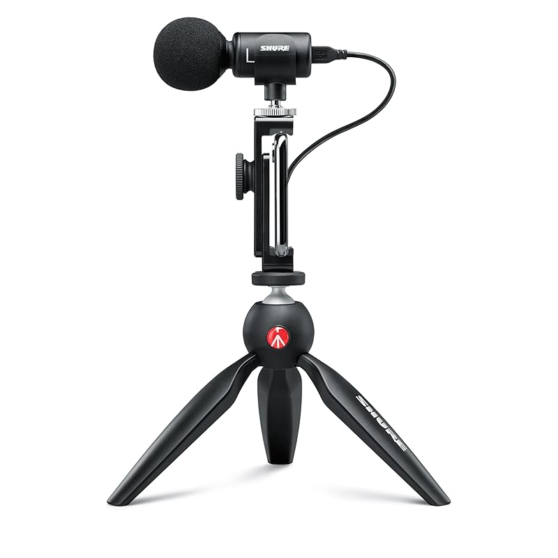 SHURE Sure MV88+ video kit stereo condenser microphone MV88+DIG-VIDKIT USB connection USB-C Smartphone stereo delivery streaming YouTube photograph
SHURE Sure MV88+ video kit stereo condenser microphone MV88+DIG-VIDKIT USB connection USB-C Smartphone stereo delivery streaming YouTube photograph