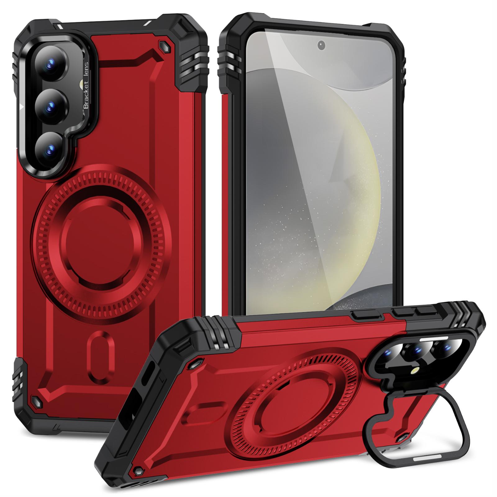 Для Samsung Galaxy S25/S24 Чохол Сумісний з MagSafe Металевий Об єктив Рамка Підставка PC+TPU Мобільна Накладка Red
Для Samsung Galaxy S25/S24 Чохол Сумісний з MagSafe Металевий Об єктив Рамка Підставка PC+TPU Мобільна Накладка Red