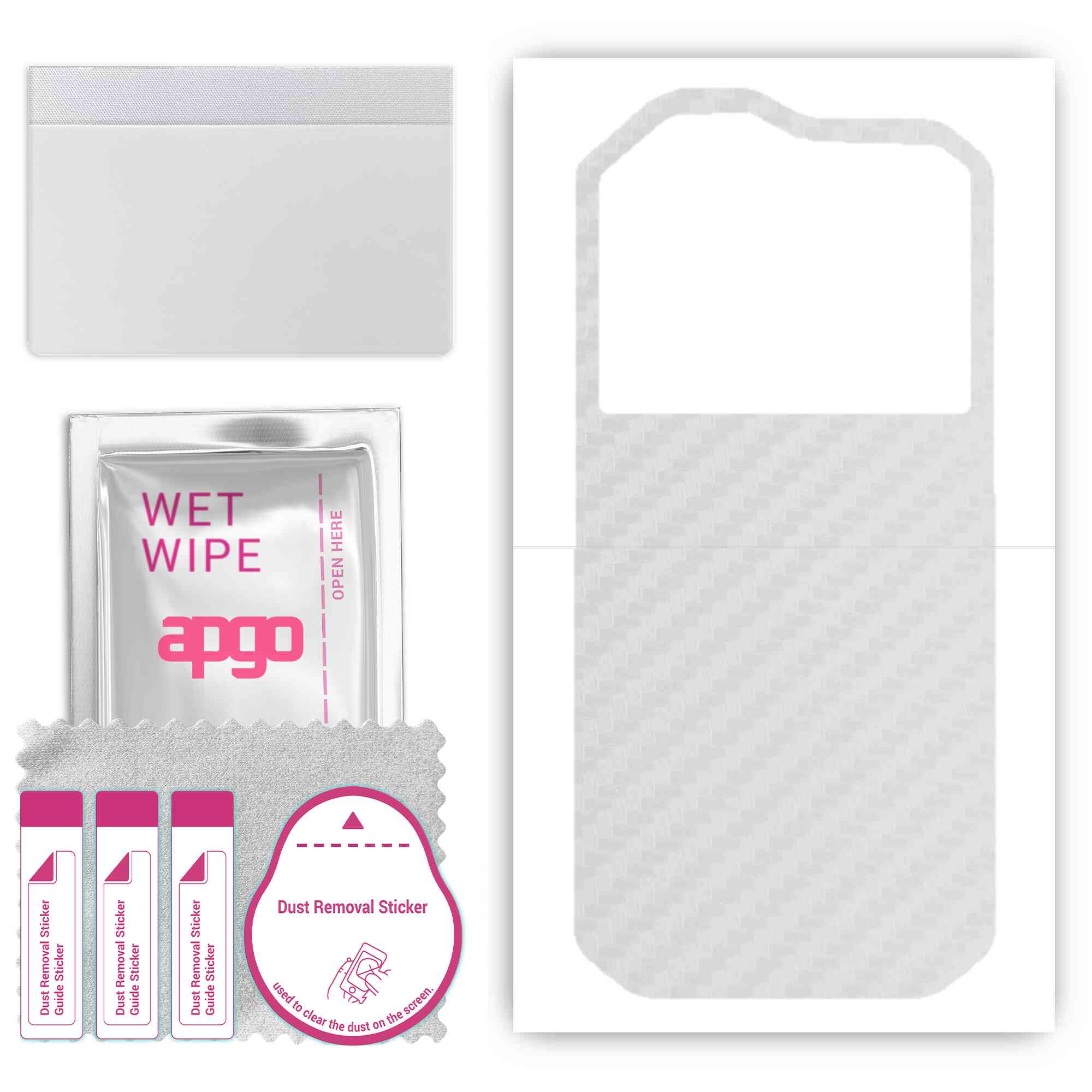 apgo Protective Skin Sticker for the back compatible with Cat S60, Wrap Film, Foil, Vinyl - Pattern Transparent Carbon
apgo Protective Skin Sticker for the back compatible with Cat S60, Wrap Film, Foil, Vinyl - Pattern Transparent Carbon