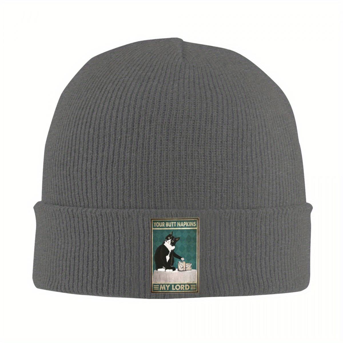 Black Cat Your Butt Napkins My Lady Cat Warm Knitted Cap Hip Hop Bonnet Hat Autumn Winter Outdoor Beanies Hats for Unisex Adult
Black Cat Your Butt Napkins My Lady Cat Warm Knitted Cap Hip Hop Bonnet Hat Autumn Winter Outdoor Beanies Hats for Unisex Adult